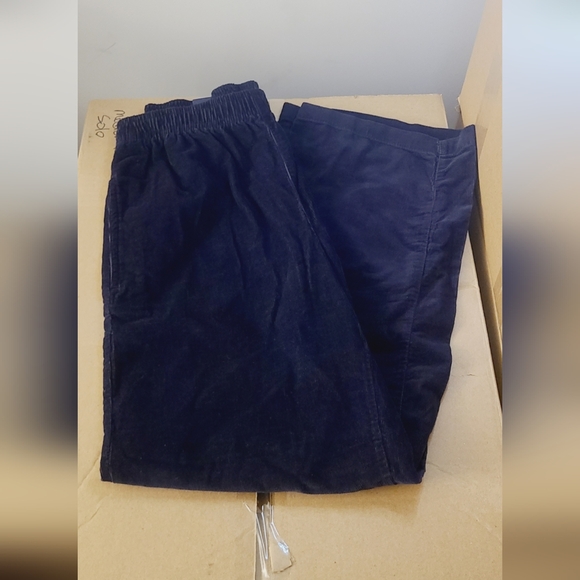 Basic Editions Retro Blue Navy Pants Relaxed Fit Size S - Picture 2 of 4